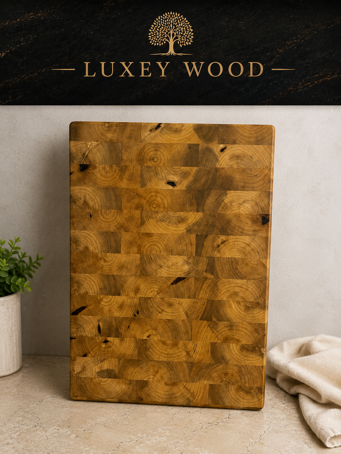 تخته گوشت تمام چوب luxeywood  لوکس و بادوام ساخته شده از چوب طبیعی